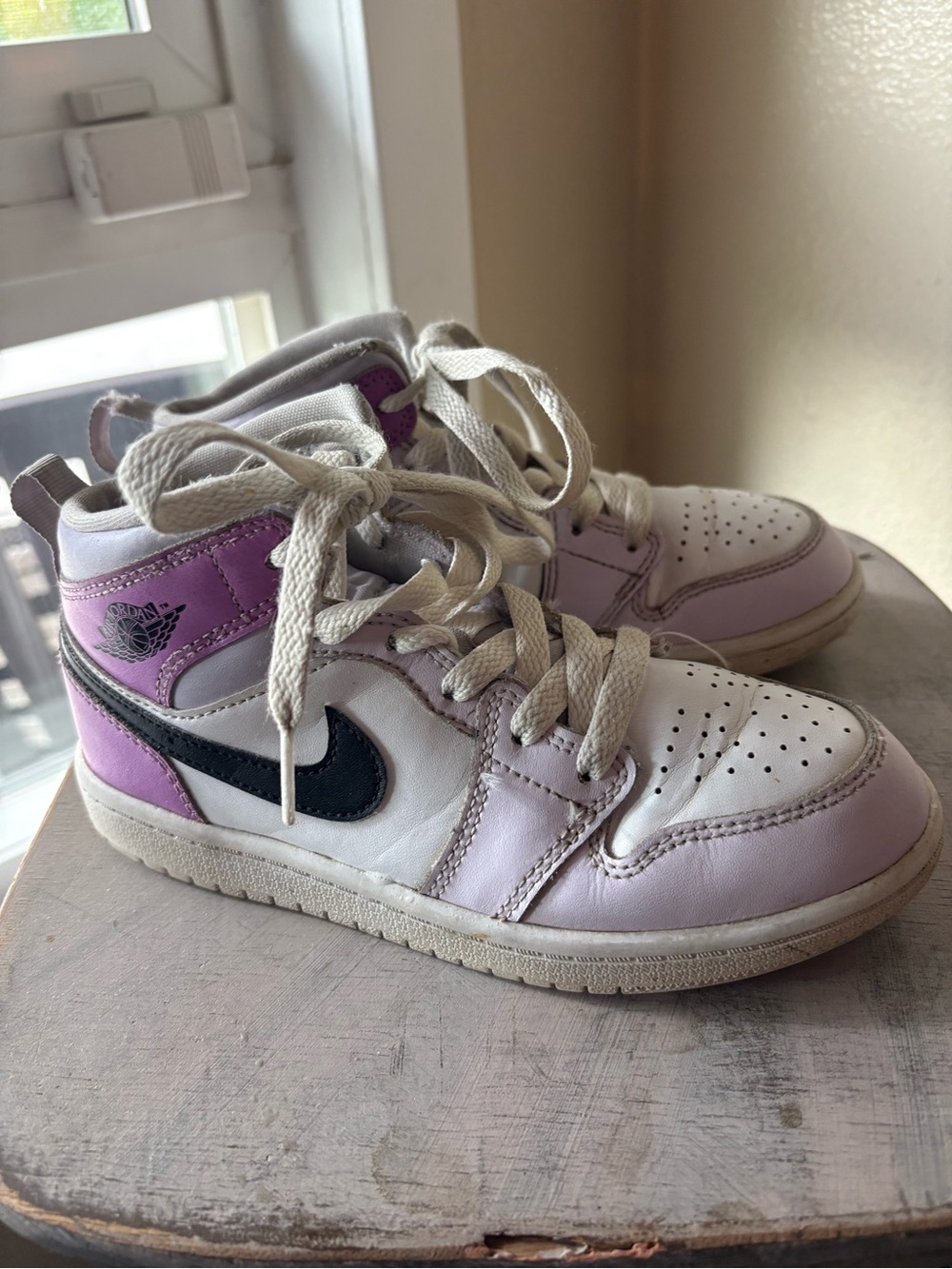 Purple Nike Air Jordan’s youth size 1